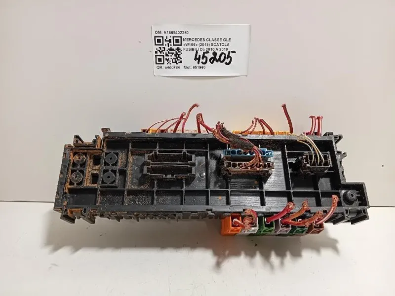 Scatola Fusibili A1665402350 Mercedes Classe GLE W166 2015
