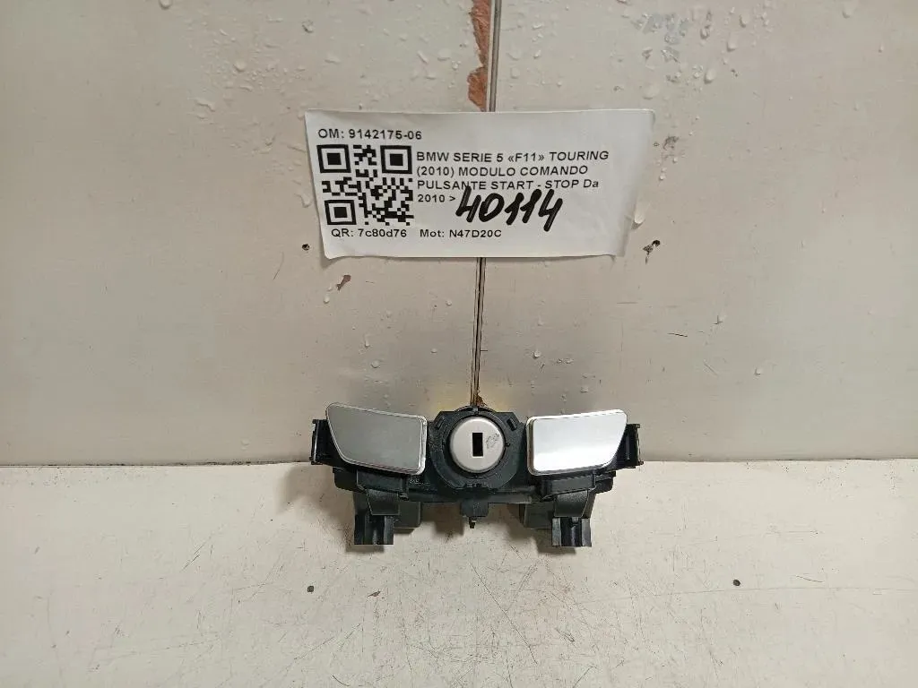 Modulo Comando Pulsante Start - STOP 9142175-06 Bmw Serie 5 F11 Touring 2010