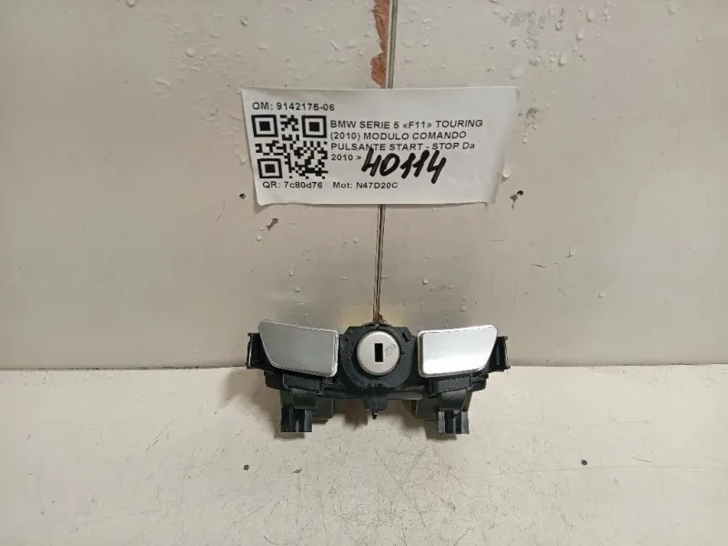 Modulo Comando Pulsante Start - STOP 9142175-06 Bmw Serie 5 F11 Touring 2010