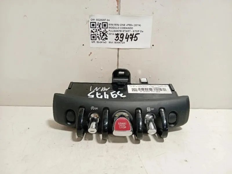 Modulo Comando Pulsante Start - STOP 9328287-04 Mini MINI ONE F55 2014