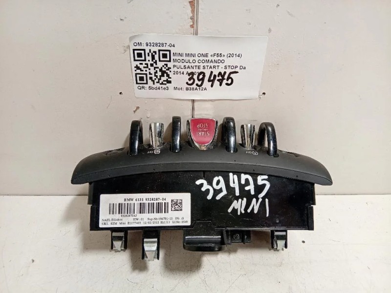 Modulo Comando Pulsante Start - STOP 9328287-04 Mini MINI ONE F55 2014