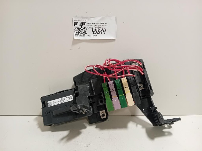 Scatola Fusibili A0009820123 SCATOLA SICUREZZA Mercedes Classe ML W166 2012