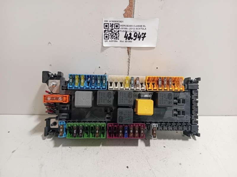 Scatola Fusibili A1669063901 Mercedes Classe ML W166 2012
