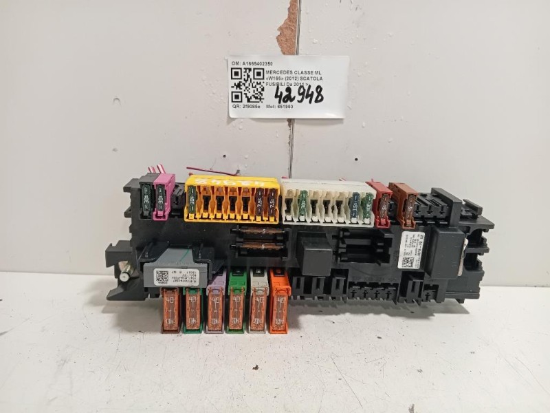 Scatola Fusibili A1665402350 Mercedes Classe ML W166 2012