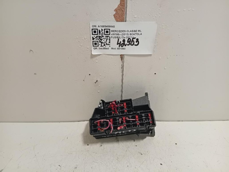 Scatola Fusibili A1665459840 Mercedes Classe ML W166 2012