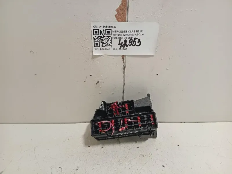 Scatola Fusibili A1665459840 Mercedes Classe ML W166 2012