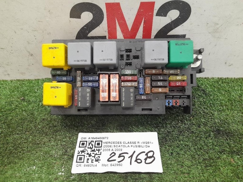 Scatola Fusibili A1645400672 Mercedes Classe R W251 2006