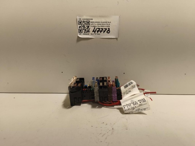 Scatola Fusibili A2035400050 Mercedes Classe SLK R171 2004