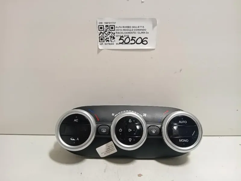 Modulo Comando Riscaldamento Clima 156101737 Alfa Romeo Giulietta 2013