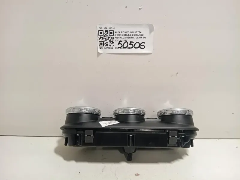 Modulo Comando Riscaldamento Clima 156101737 Alfa Romeo Giulietta 2013