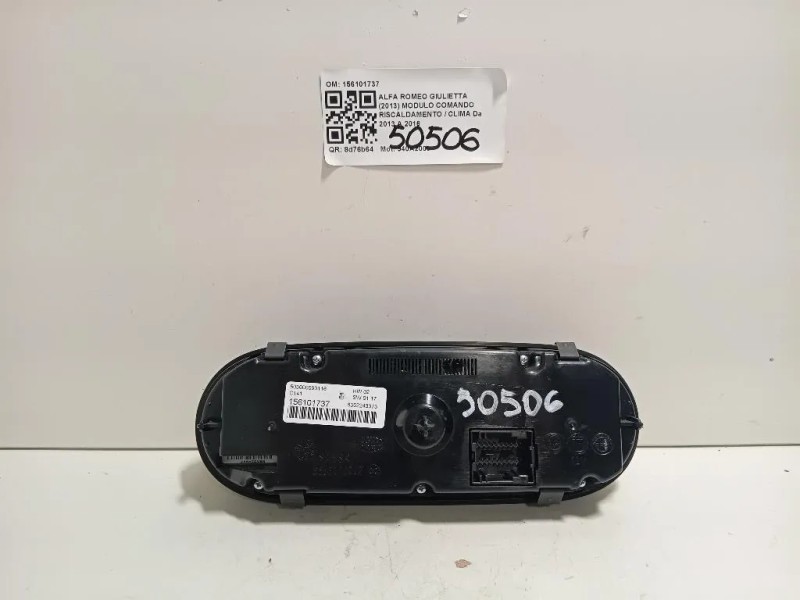 Modulo Comando Riscaldamento Clima 156101737 Alfa Romeo Giulietta 2013