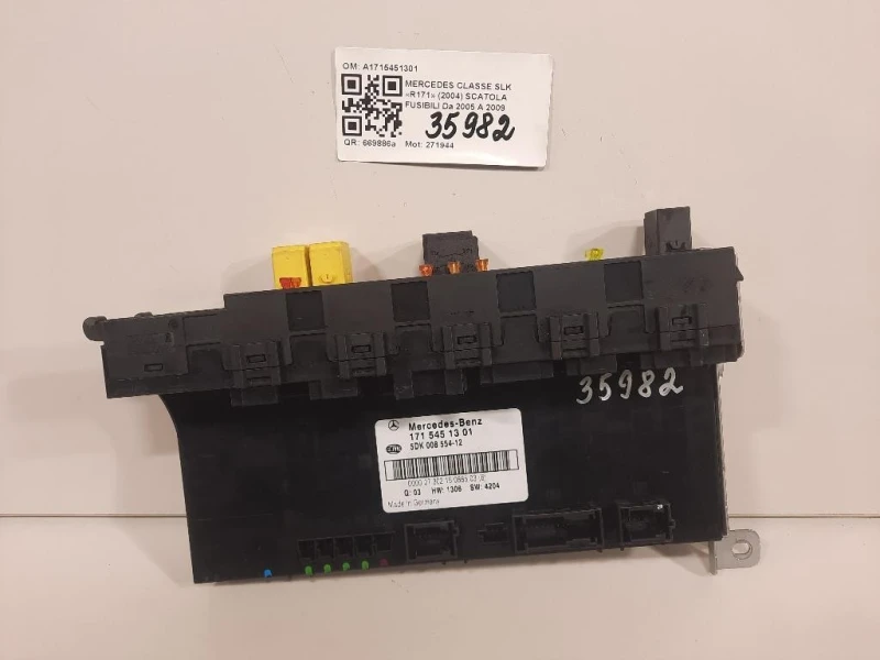 Scatola Fusibili A1715451301 Mercedes Classe SLK R171 2004