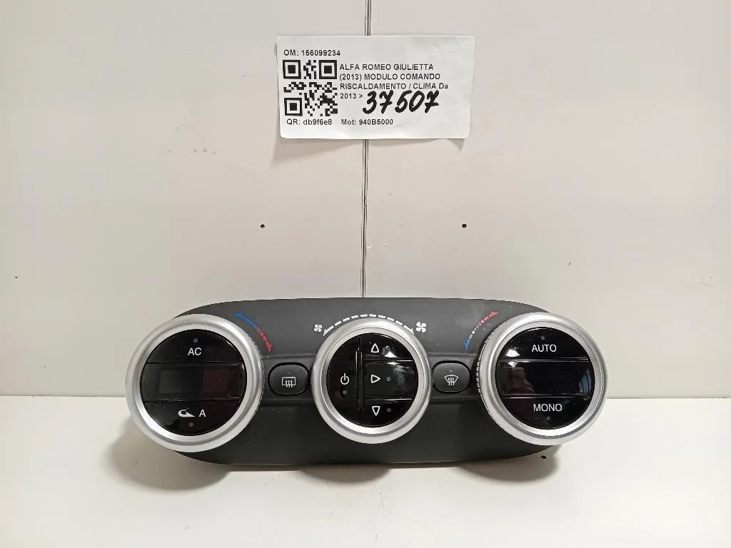 Modulo Comando Riscaldamento Clima 156099234 Alfa Romeo Giulietta 2013