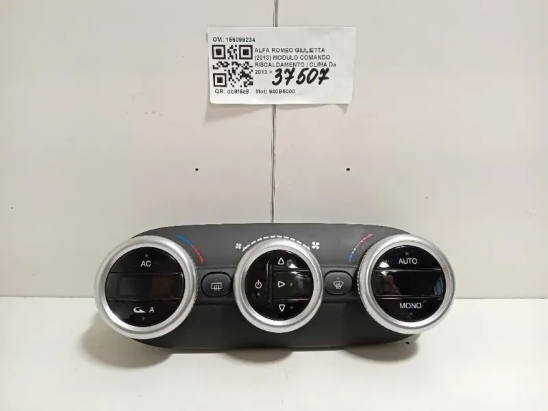 Modulo Comando Riscaldamento Clima 156099234 Alfa Romeo Giulietta 2013