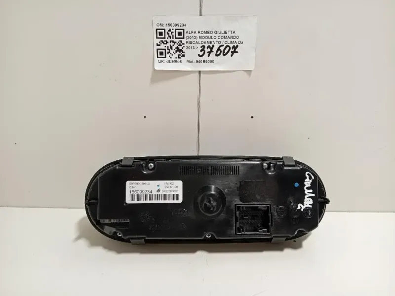 Modulo Comando Riscaldamento Clima 156099234 Alfa Romeo Giulietta 2013