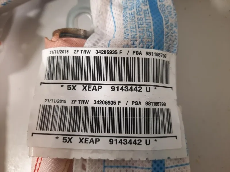 Air-bag A Tendina DX 34206935 F Citroen C3 III 2016