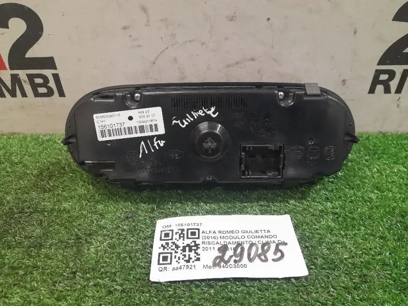 Modulo Comando Riscaldamento Clima 156101737 Alfa Romeo Giulietta 2016