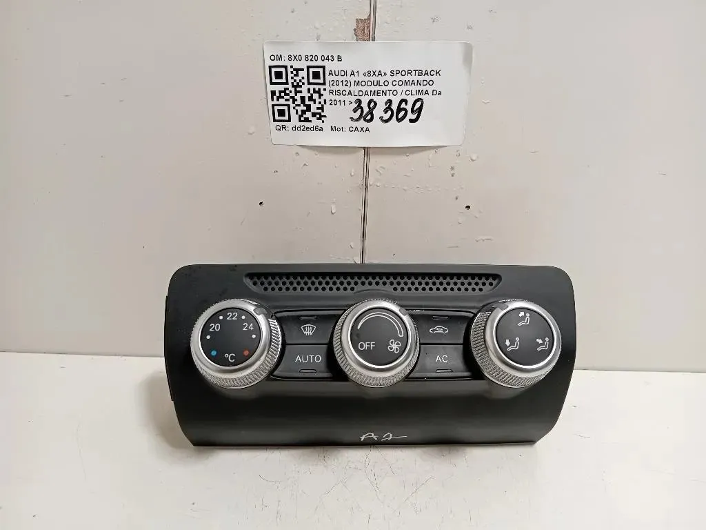 Modulo Comando Riscaldamento Clima 8X0820043B Audi A1 8XA Sportback 2012