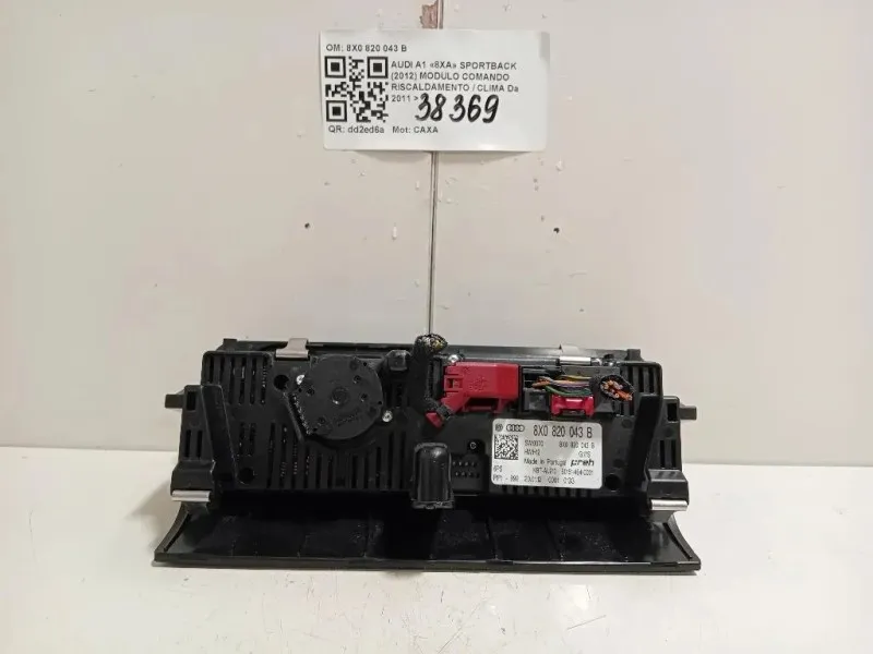 Modulo Comando Riscaldamento Clima 8X0820043B Audi A1 8XA Sportback 2012
