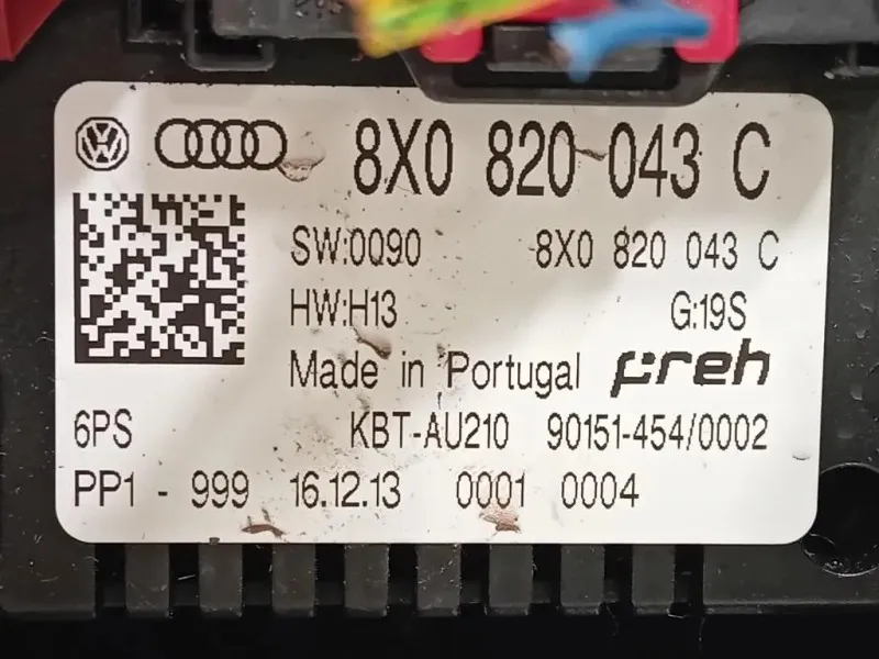 Modulo Comando Riscaldamento Clima 8X0 820-043 C Audi A1 8XA Sportback 2012