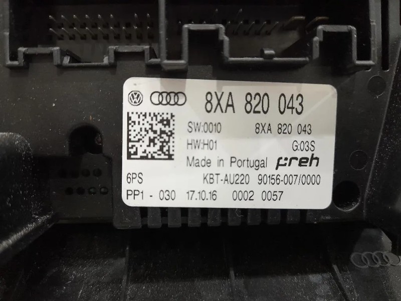 Modulo Comando Riscaldamento Clima 8XA820043 Audi A1 8XF Sportback 2015