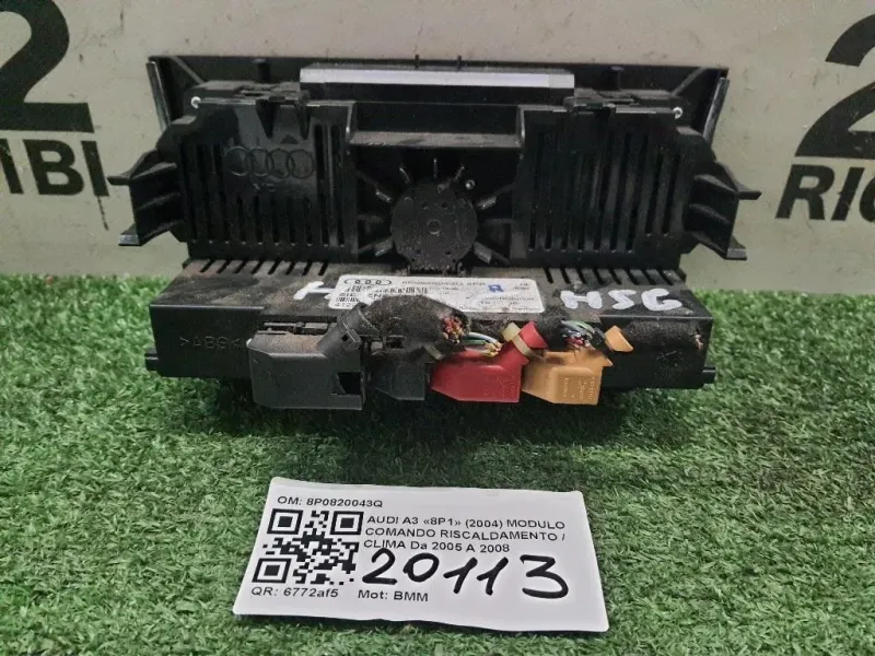 Modulo Comando Riscaldamento Clima 8P0820043Q Audi A3 8P1 2004
