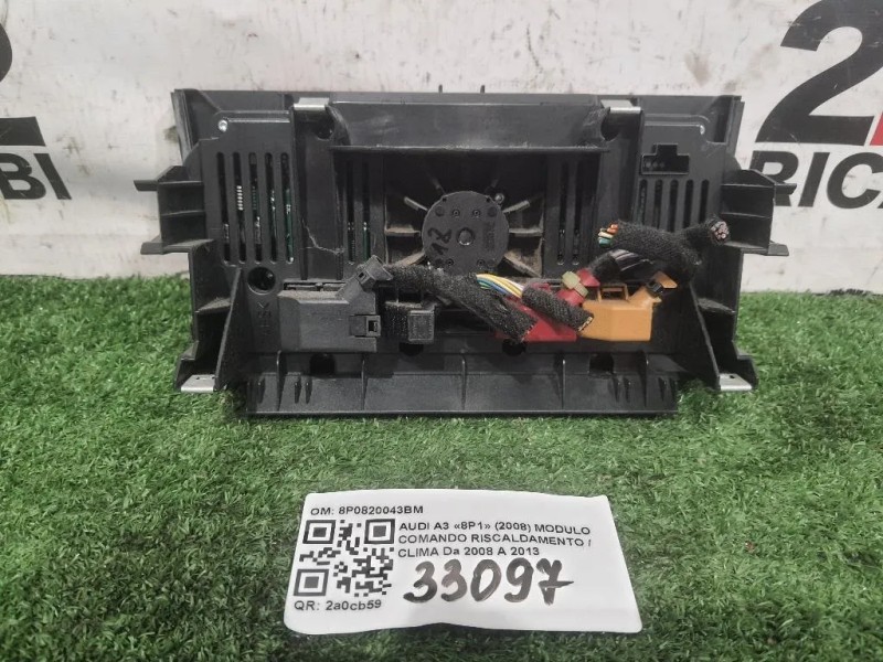 Modulo Comando Riscaldamento Clima 8P0820043BM Audi A3 8P1 2008
