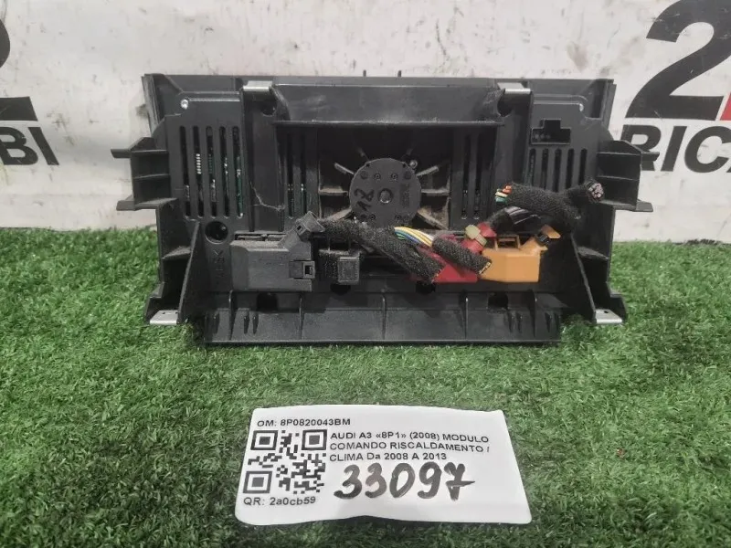 Modulo Comando Riscaldamento Clima 8P0820043BM Audi A3 8P1 2008
