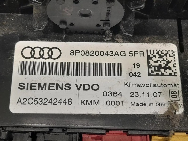 Modulo Comando Riscaldamento Clima A2C53242446 Audi A3 8PA Sportback 2008