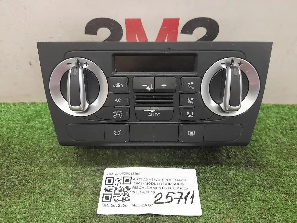 Modulo Comando Riscaldamento Clima 8P0820043BM Audi A3 8PA Sportback 2008