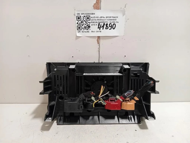 Modulo Comando Riscaldamento Clima 8P0 820043BM Audi A3 8PA Sportback 2010
