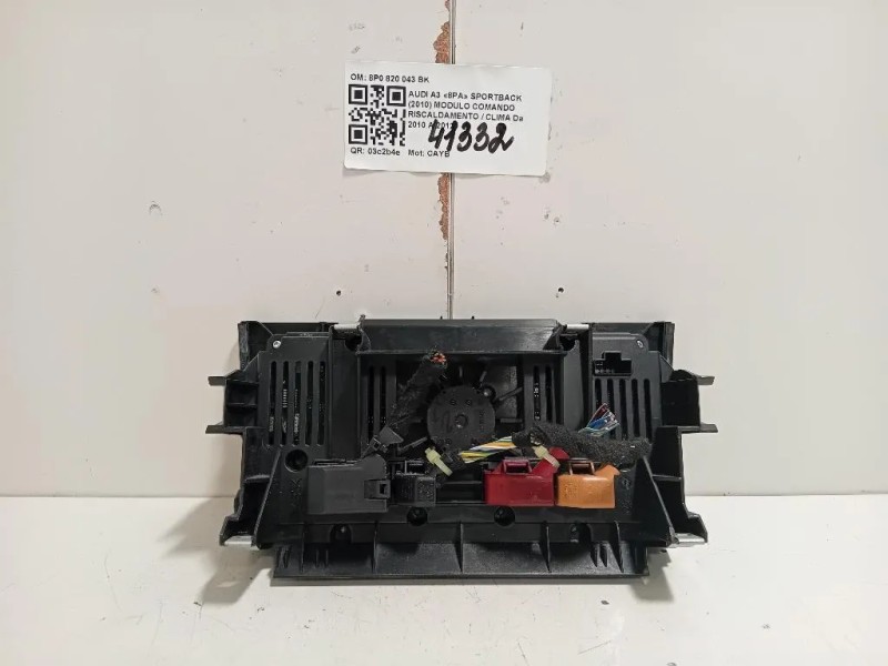 Modulo Comando Riscaldamento Clima 8P0 820 043 BK Audi A3 8PA Sportback 2010