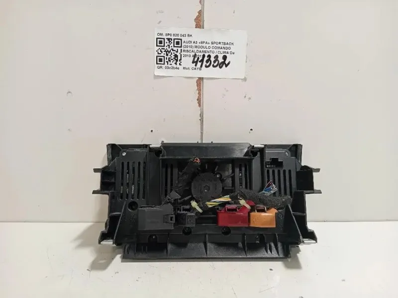 Modulo Comando Riscaldamento Clima 8P0 820 043 BK Audi A3 8PA Sportback 2010