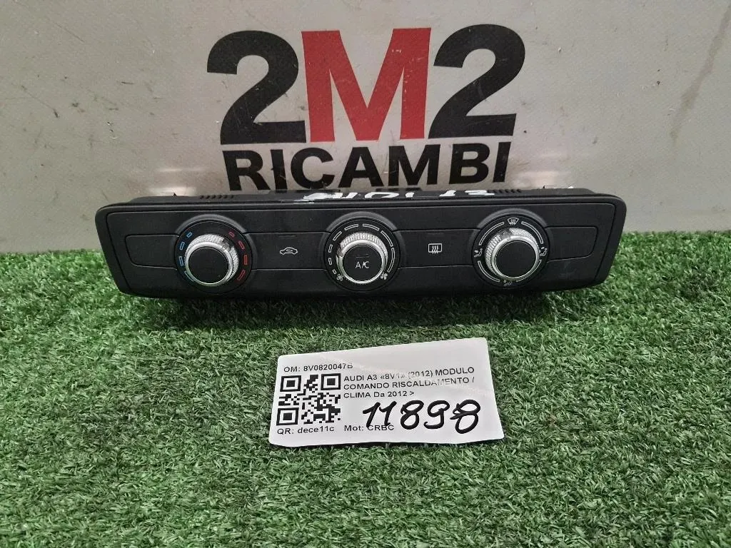 Modulo Comando Riscaldamento Clima 8V0820047B Audi A3 8V1 2012