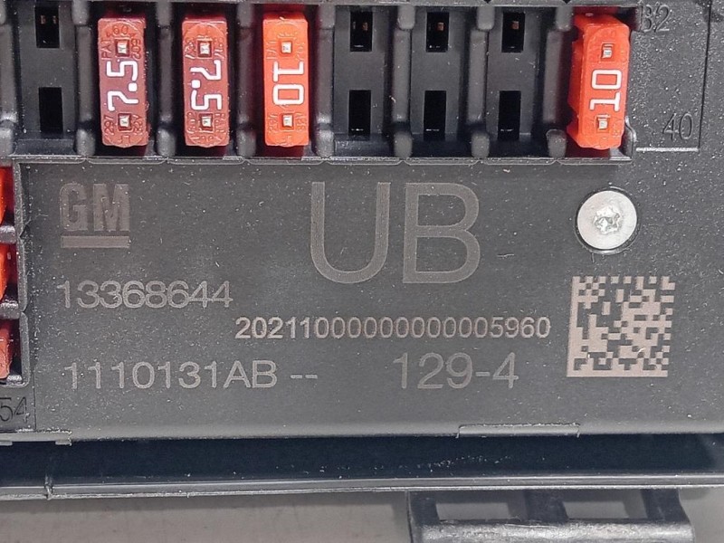 Scatola Fusibili 13368644 Opel Astra J 2012