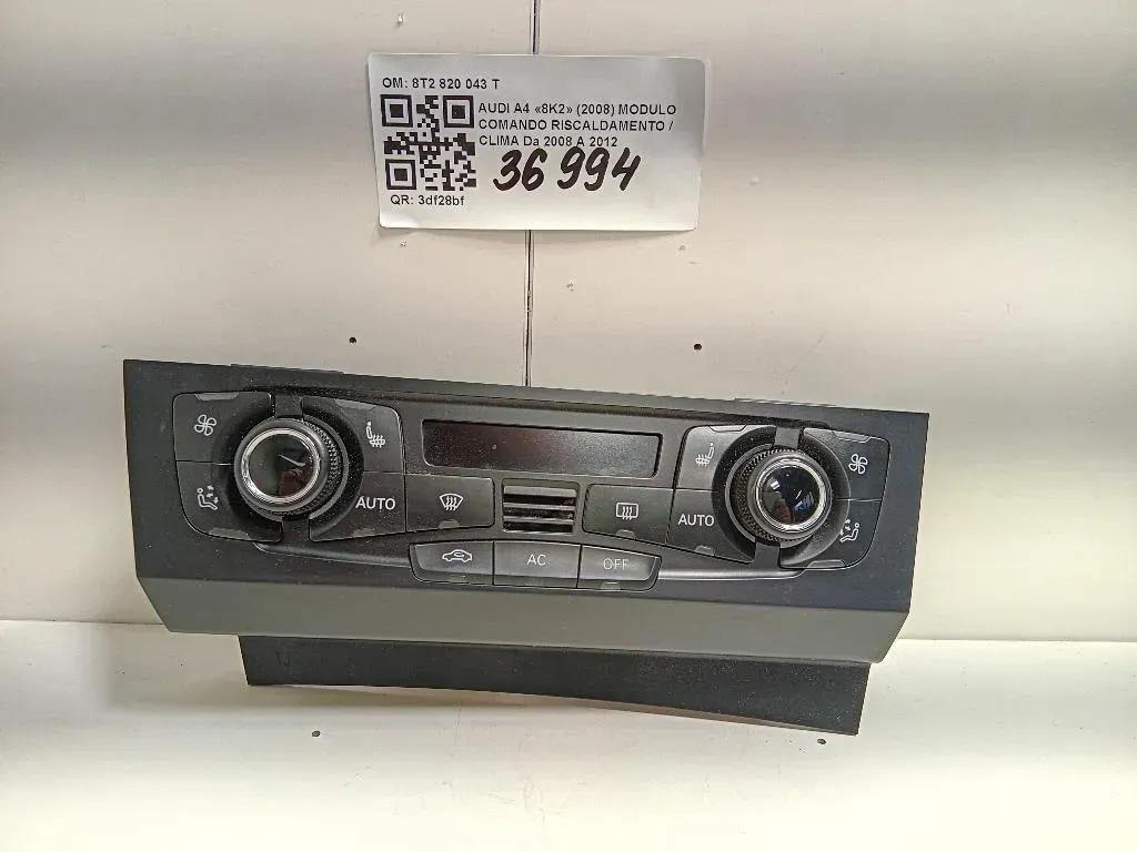 Modulo Comando Riscaldamento Clima 8T2 820 043 T Audi A4 8K2 2008