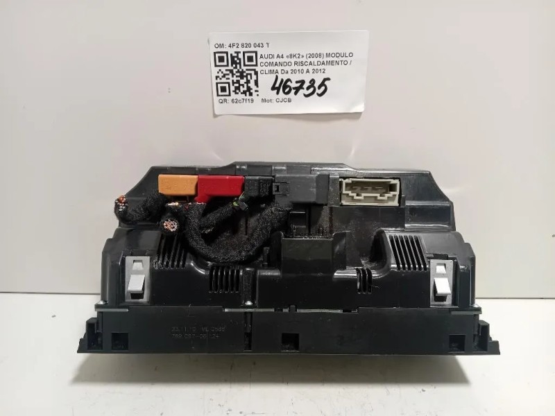 Modulo Comando Riscaldamento Clima 4F2 820 043 T Audi A4 8K2 2008