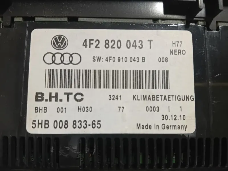 Modulo Comando Riscaldamento Clima 4F2 820 043 T Audi A4 8K2 2008