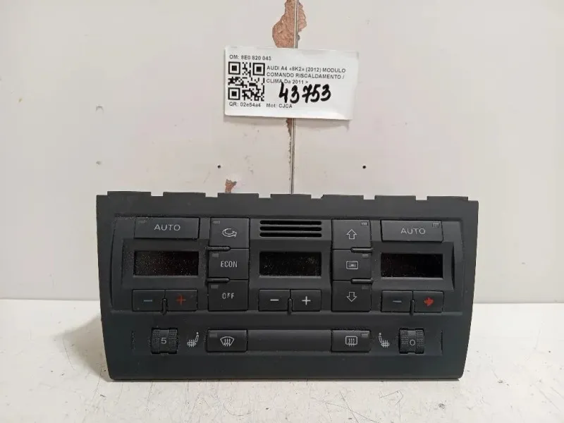 Modulo Comando Riscaldamento Clima 8E0 820 043 Audi A4 8K2 2012