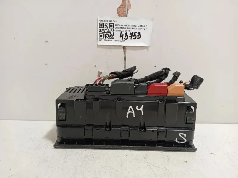Modulo Comando Riscaldamento Clima 8E0 820 043 Audi A4 8K2 2012