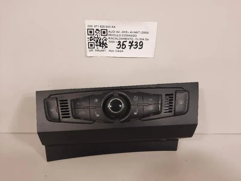 Modulo Comando Riscaldamento Clima 8T1820043AA Audi A4 8K5 Avant 2008