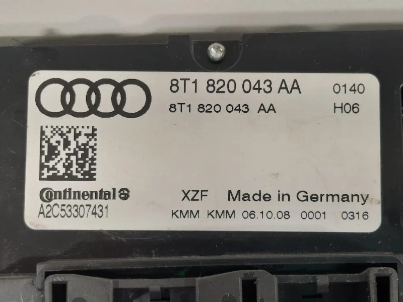 Modulo Comando Riscaldamento Clima 8T1820043AA Audi A4 8K5 Avant 2008