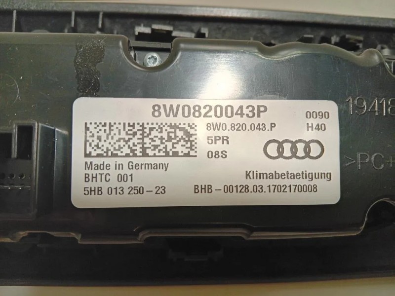 Modulo Comando Riscaldamento Clima 8W0820 043 P Audi A4 8W5 Avant 2015
