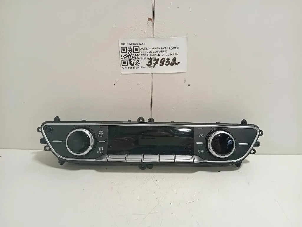Modulo Comando Riscaldamento Clima 8W0820043F Audi A4 8W5 Avant 2015