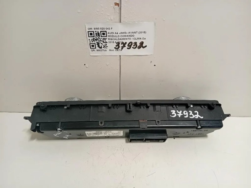 Modulo Comando Riscaldamento Clima 8W0820043F Audi A4 8W5 Avant 2015
