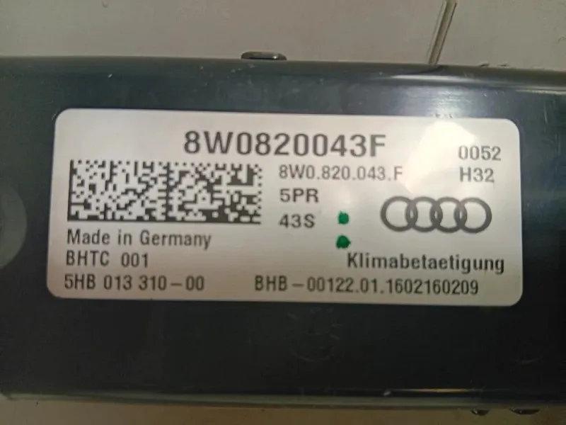 Modulo Comando Riscaldamento Clima 8W0820043F Audi A4 8W5 Avant 2015