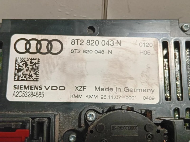 Modulo Comando Riscaldamento Clima 8T2 820 043 N Audi A5 8T3 2008