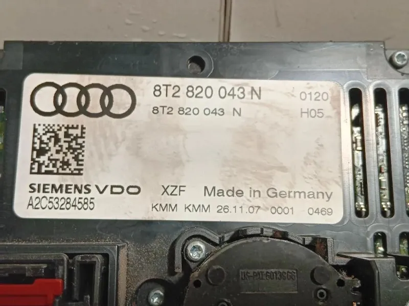 Modulo Comando Riscaldamento Clima 8T2 820 043 N Audi A5 8T3 2008
