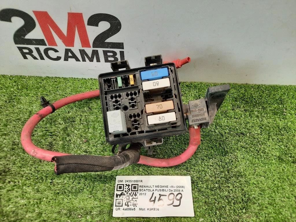 Scatola Fusibili 243510001R Renault Mégane III 2009