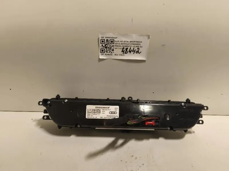 Modulo Comando Riscaldamento Clima 8W0820043F Audi A5 8TA Sportback 2012